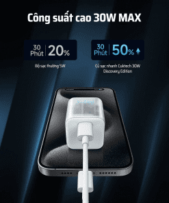 Sạc nhanh trong suốt nhỏ gọn Cuktech AD301N 17 Sạc nhanh trong suốt nhỏ gọn Cuktech AD301N