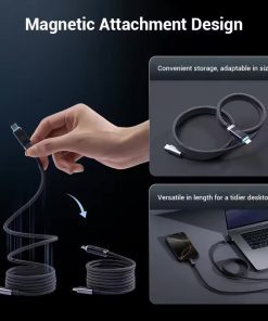 Cáp Type C 1.5m từ tính Cuktech CMC615P 10 Cáp Type C 1.5m từ tính Cuktech CMC615P