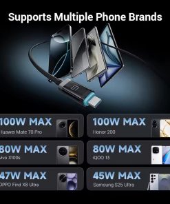 Cáp Type C 1.5m từ tính Cuktech CMC615P 11 Cáp Type C 1.5m từ tính Cuktech CMC615P