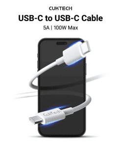 Cáp Sạc Nhanh C to C 1m 100W CUKTECH KLC-5499 5 Cáp Sạc Nhanh C to C 1m 100W CUKTECH KLC-5499