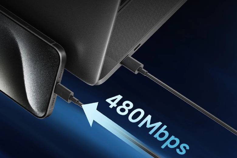 Cáp C to C 1.5M 240W Cuktech CTC615N 10 Truyền dữ liệu tốc độ cao 480Mbps