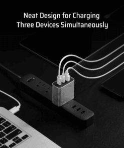 Củ Sạc Cuktech AD653N 65W 2C1A, Chân Dẹt