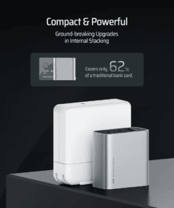 Củ Sạc Cuktech AD653N 65W 2C1A, Chân Dẹt