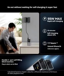 Pin dự phòng Mini Cuktech PB1055 10.000mAh 55W 11 Pin dự phòng Mini Cuktech PB1055 10.000mAh 55W