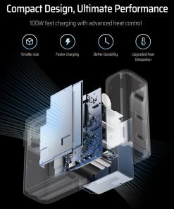 Bộ Sạc Nhanh 3 cổng 100W CUKTECH AD1003US