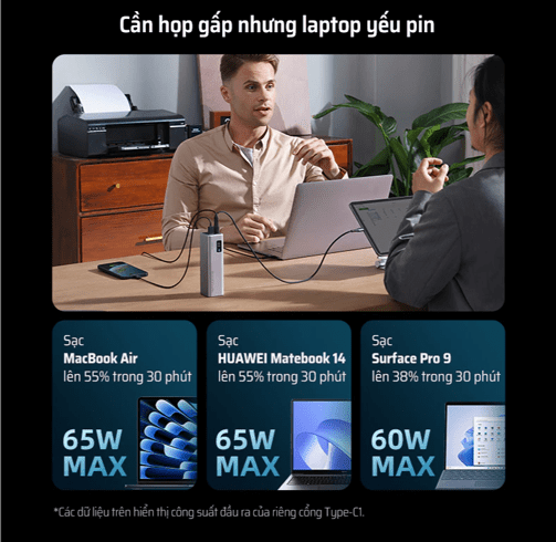 CUKTECH PB200 Sạc Dự Phòng 20000mAh 100W 12 CUKTECH PB200 Sạc Dự Phòng 20000mAh 100W - Ảnh 12