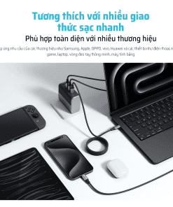 Cáp Sạc Nhanh Type-C 1.5m CUKTECH CMC615