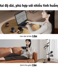 Cáp Sạc Nhanh Type-C 1.5m CUKTECH CMC615