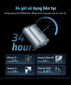 Pin sạc Dự Phòng 10000mAh CUKTECH PB100S 16 Pin sạc Dự Phòng 10000mAh CUKTECH PB100S