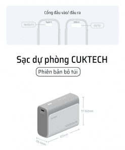 Pin sạc dự phòng 10000mAh CUKTECH PB100 30W