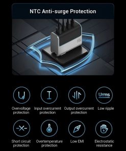 CUKTECH AD1404U Bộ sạc nhanh 140W 4 cổng 21 CUKTECH AD1404U Bộ sạc nhanh 140W 4 cổng