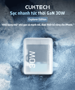Sạc nhanh trong suốt nhỏ gọn Cuktech AD301N 14 Sạc nhanh trong suốt nhỏ gọn Cuktech AD301N