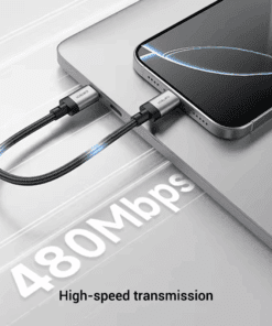 Cáp type-C 15cm 240W Cuktech CTC615S