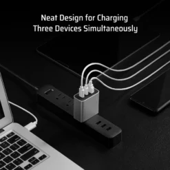 Sạc nhanh Cuktech Multi-ports GaN Charger 65W (2C1A) PD/PPS/QC3+ - AD653C 12