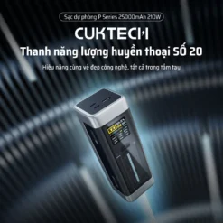Pin dự phòng Cuktech 20 Power Bank 25.000mAh 210W PD3.1/PPS5A/QC/Mi Turbro 120W - P23