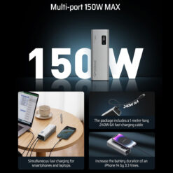Pin dự phòng Cuktech 15 Power Bank 20.000mAh 150W PD3.1/PPS5A/QC/Mi Turbro 120W - PB200P 20