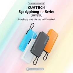 Pin Dự Phòng Cuktech 20000 mAh, max 55W (Built-In USB-C Connector) - PB200N