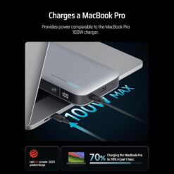 Sạc Dự Phòng Cuktech 25000mAh 210w 2C1A PD 3.1 PPS5A QC Mi Turbro Charger 120W - PB250 - Cuktech Việt Nam