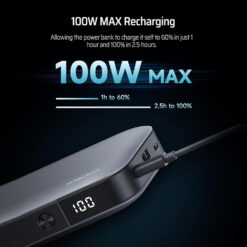 Sạc Dự Phòng Cuktech 25000mAh 210w 2C1A PD 3.1 PPS5A QC Mi Turbro Charger 120W - PB250 - Cuktech Việt Nam