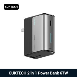 Pin dự phòng 2in1 Cuktech 5.000mAh 67W kiêm bộ sạc AC nhỏ gọn - BA651