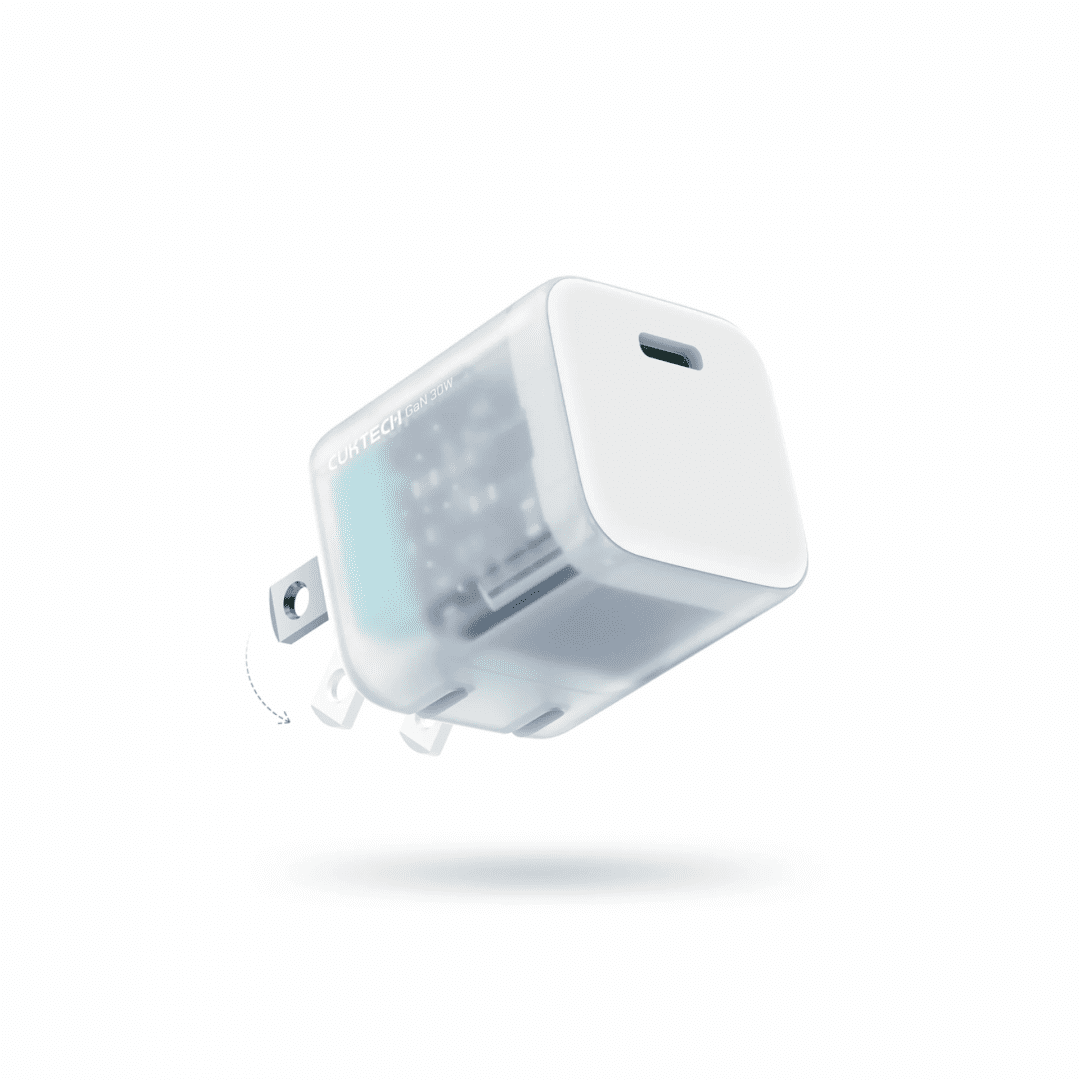 Sạc nhanh Cuktech 30W trong suốt siêu nhỏ PD3.0/PPS/QC3.0 – AD301N