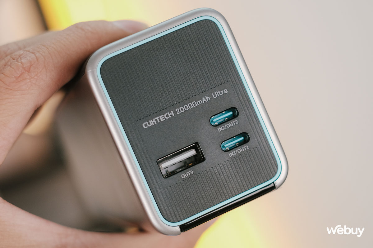 Cuktech 15 Ultra pin dự phòng xịn nhất của Cuktech: Dung lượng 20.000mAh, công suất 210W, có chế độ "quái thú" sạc siêu nhanh 11 Cuktech 15 Ultra pin dự phòng xịn nhất của Cuktech: Dung lượng 20.000mAh, công suất 210W, có chế độ "quái thú" sạc siêu nhanh - Cuktechvietnam.vn
