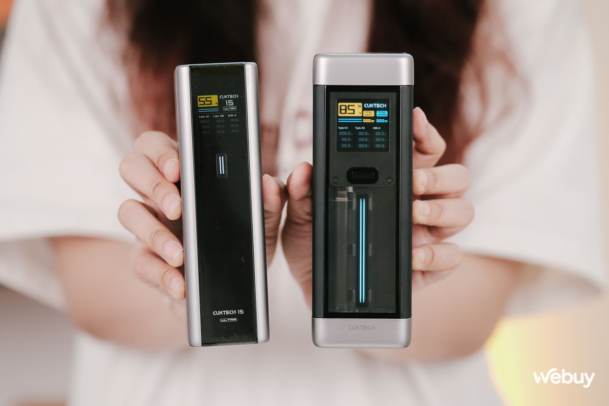 Cuktech 15 Ultra pin dự phòng xịn nhất của Cuktech: Dung lượng 20.000mAh, công suất 210W, có chế độ "quái thú" sạc siêu nhanh 5 Cuktech 15 Ultra pin dự phòng xịn nhất của Cuktech: Dung lượng 20.000mAh, công suất 210W, có chế độ "quái thú" sạc siêu nhanh - Cuktechvietnam.vn