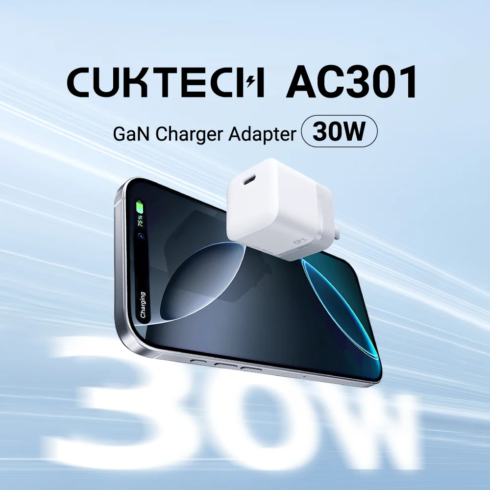 CUKTECH AC301 củ sạc mini GaN 40W 14 CUKTECH AC301 củ sạc mini GaN 40W 1 cổng type C
