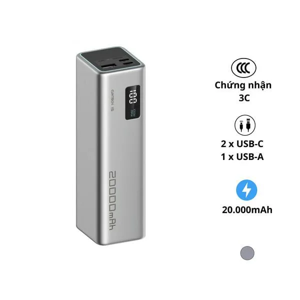 Pin sạc dự phòng 20000mAh CUKTECH PB200 100W