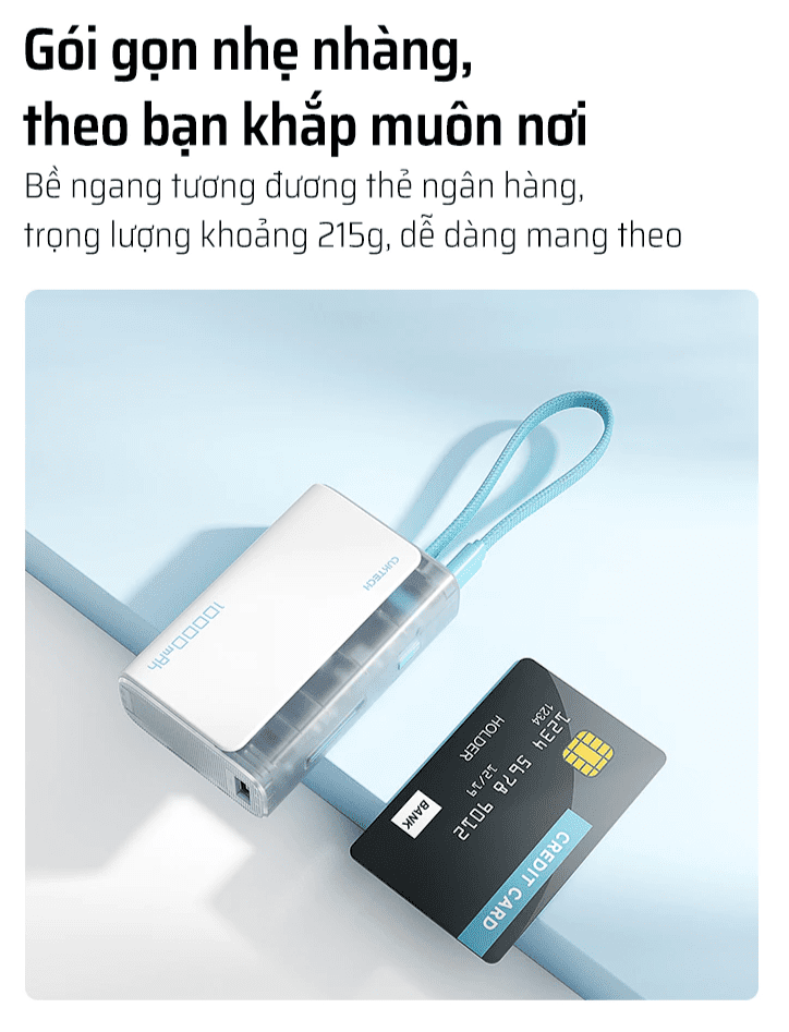 Thiết kế nhỏ gọn, tinh tế và bền bỉ