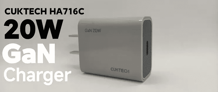 Củ sạc CUKTECH HA716C công suất 20W thiết kế mini