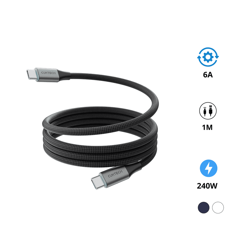Cáp Sạc Nhanh Type-C 1m CUKTECH CMC610