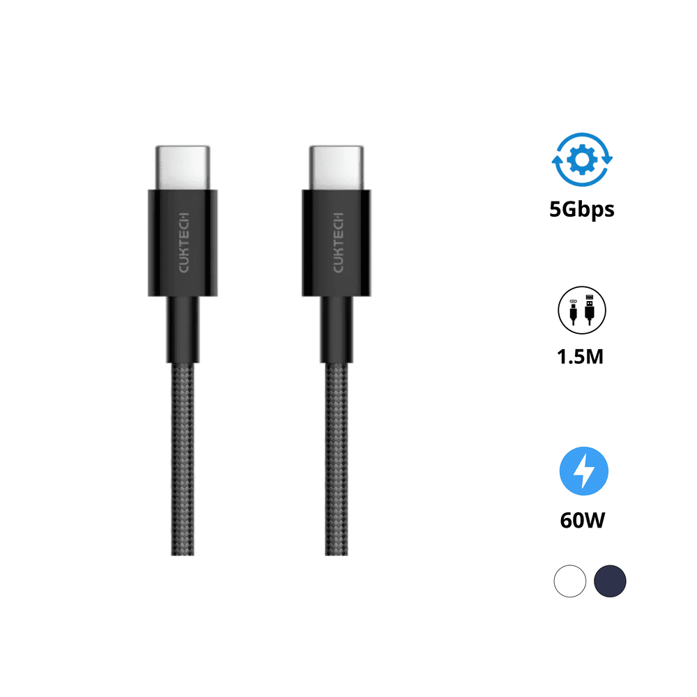 Cáp sạc C to C 60W CukTech CTC315P