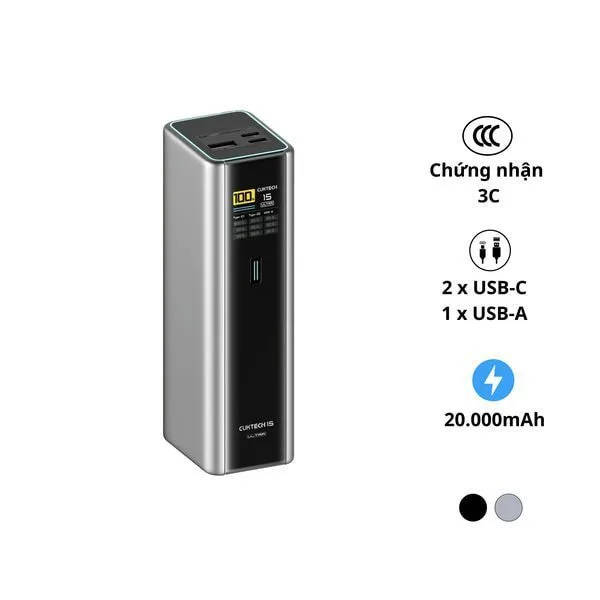 Pin sạc dự phòng 20000mAh CUKTECH PB200U 210W