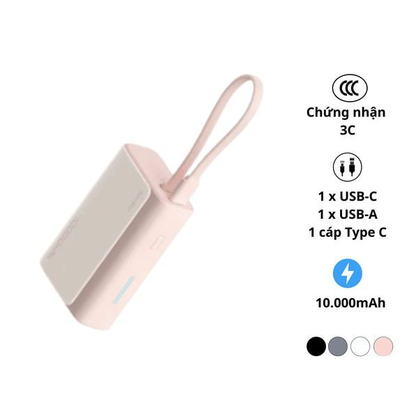 Pin sạc dự phòng 10000mAh Cuktech LPB100