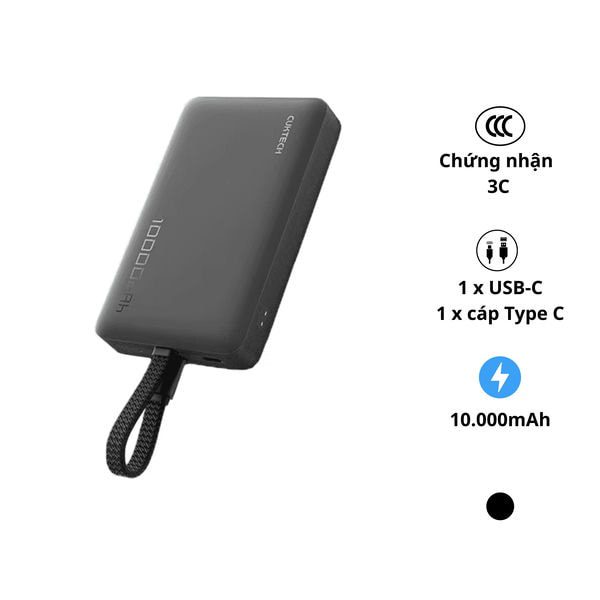 Pin sạc dự phòng không dây 10.000mAh Cuktech WPB100L