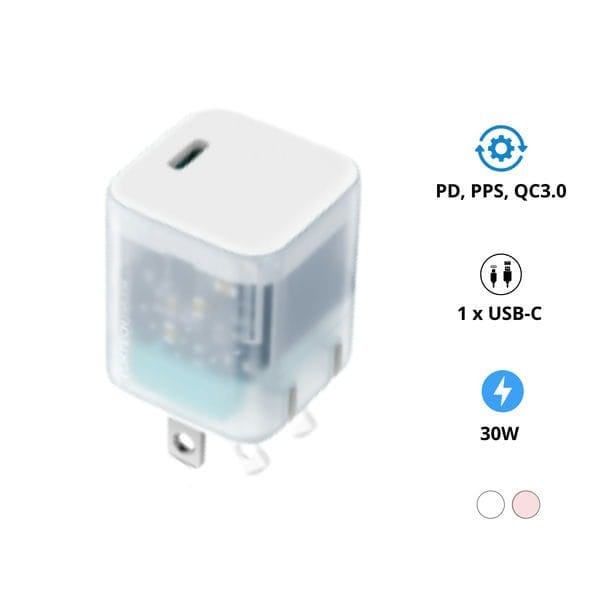Củ sạc nhanh trong suốt nhỏ gọn Cuktech AD301N
