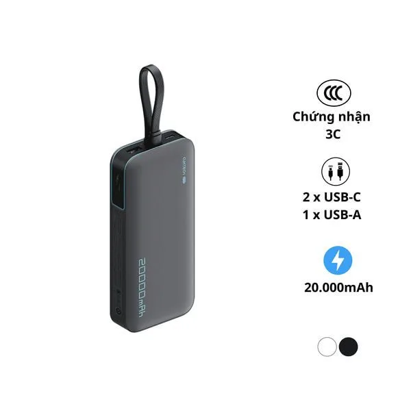 Pin sạc dự phòng CUKTECH LPB200N 20000mAh 40W