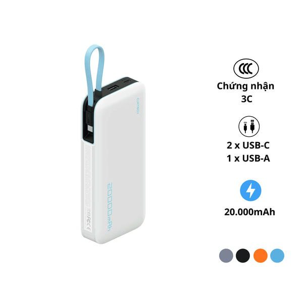 Pin sạc dự phòng 20000mAh CUKTECH PB200N 55W
