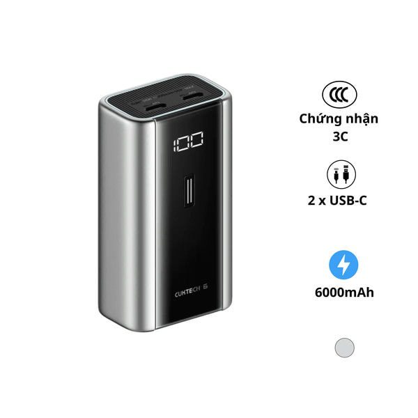 Pin sạc dự phòng Cuktech PB060 6000mAh 55W