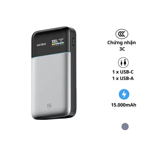 Pin sạc dự phòng CUKTECH PB150S 15.000mAh 100W