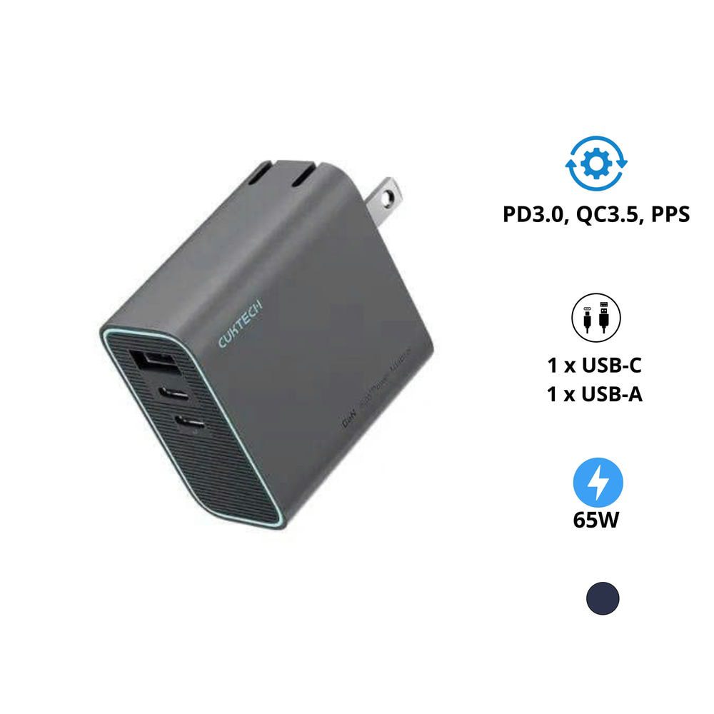 Củ sạc nhanh GaN 65W CUKTECH AD653C