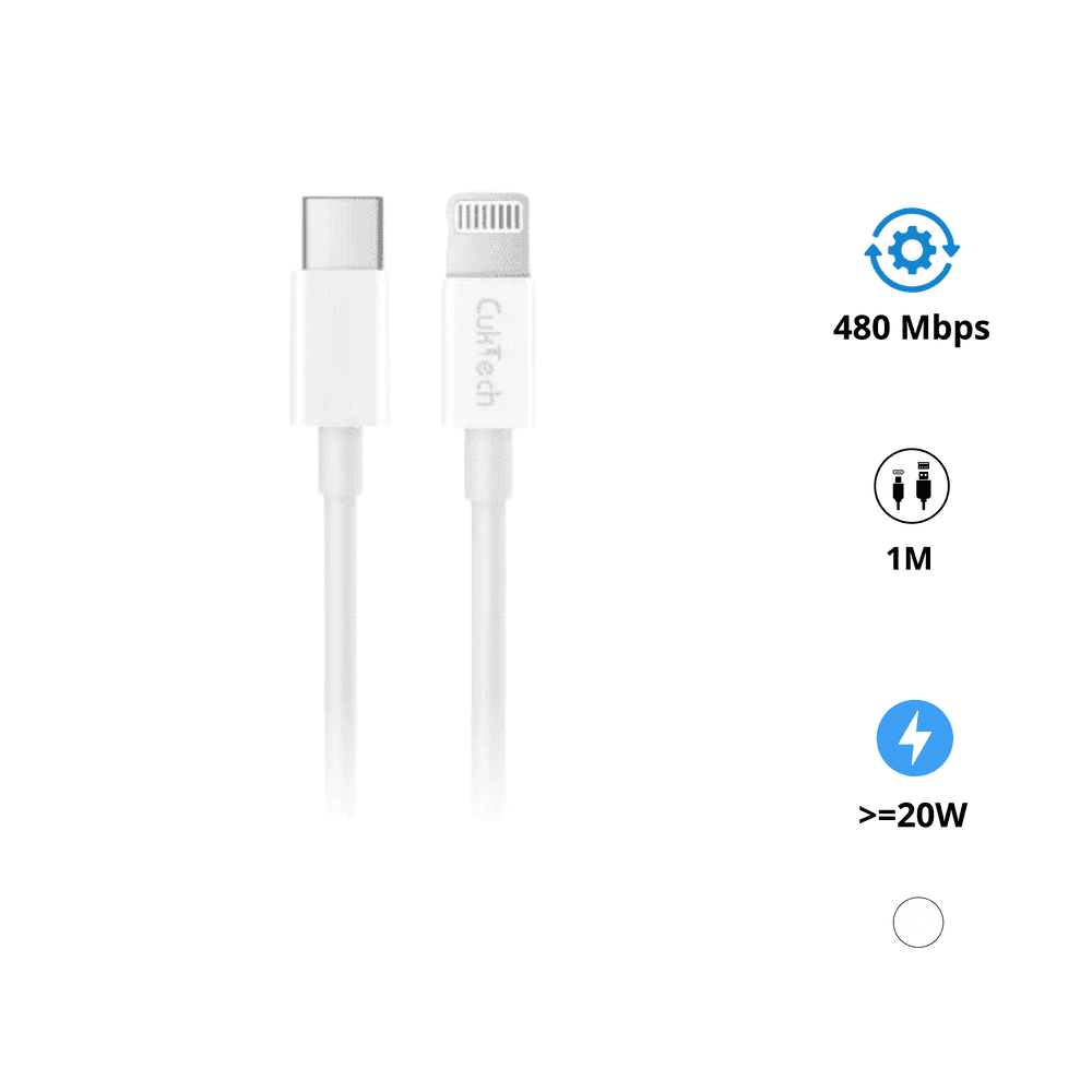 Cáp Sạc Nhanh iPhone 1m CUKTECH KLC-5497