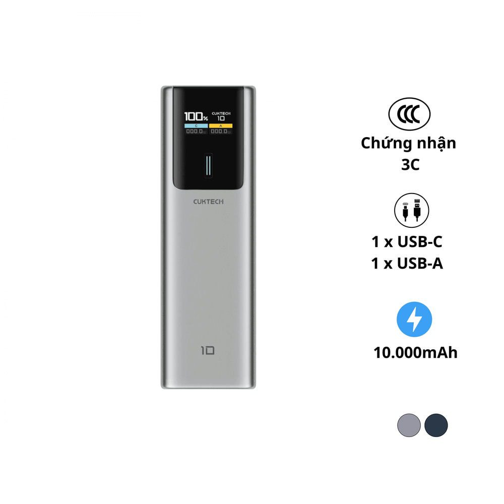 Pin sạc dự phòng 10000mAh Cuktech PB100P 150W