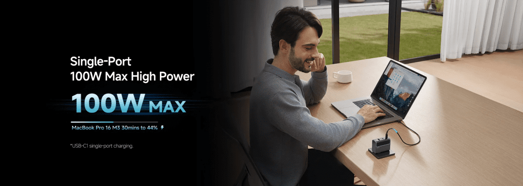 Củ Sạc GaN 3 cổng 100W CUKTECH AD1003CH