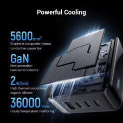 Củ sạc nhanh GaN CUKTECH AD1204U 120W 4 cổng