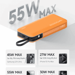 CUKTECH PB200N Pin sạc dự phòng 20000mAh 55W
