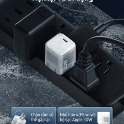 Sạc nhanh trong suốt nhỏ gọn Cuktech AD301N