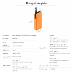 Pin sạc dự phòng 20000mAh CUKTECH PB200N 55W