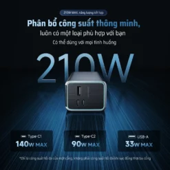 Pin sạc dự phòng 20000mAh CUKTECH PB200U 210W